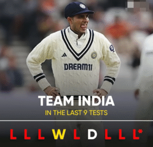 Only 1 win in last 9 tests
