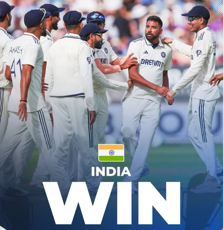 India beat england Birmingham test
